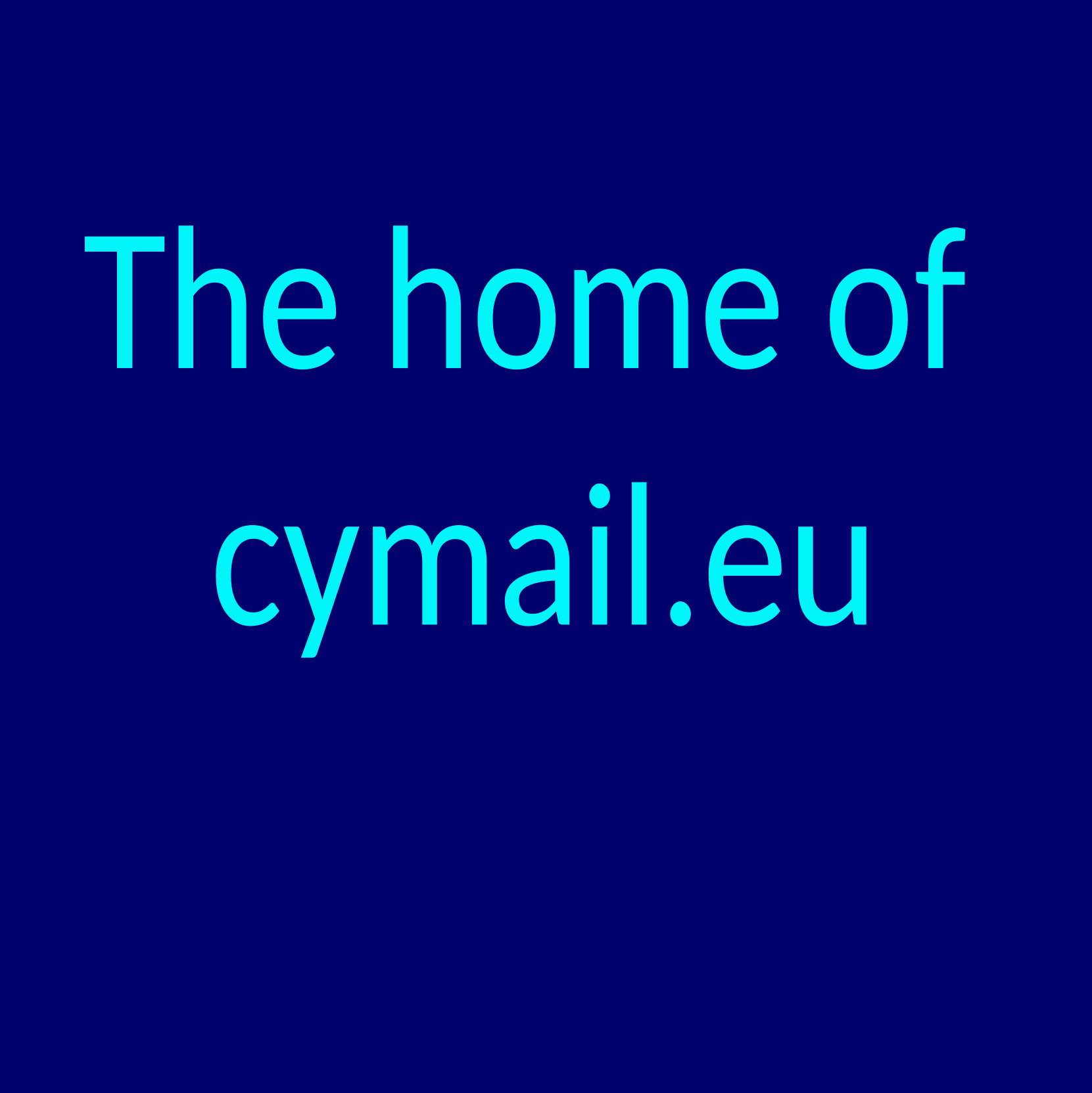 Home of cymail.eu